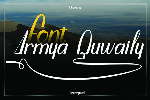 Armya Quwaily: A Versatile Script Font