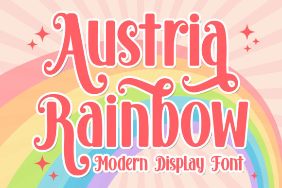 Austria Rainbow: A Versatile and Elegant Display Font for Every Project