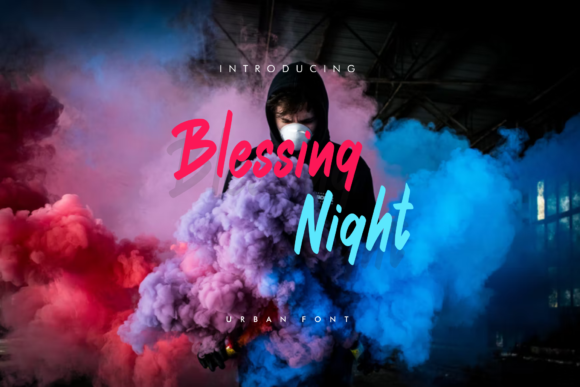 Blessing Night: A Display Font That Elevates Creative Expression