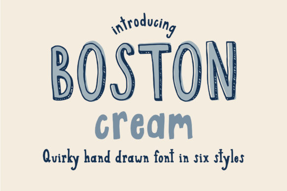 Boston Cream: A Stylish Font for Creative Expression
