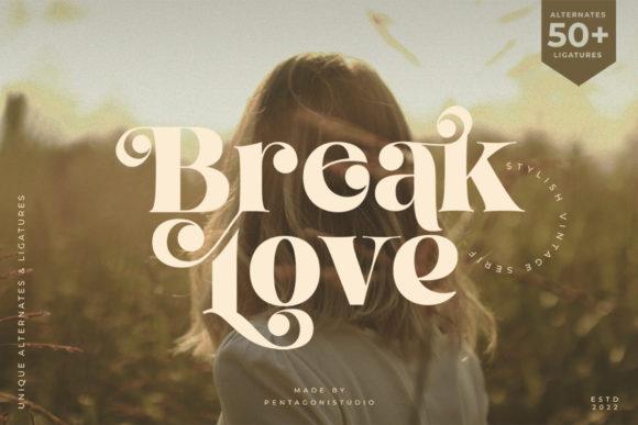 Break Love: A Stylish Font for Creative Workflows
