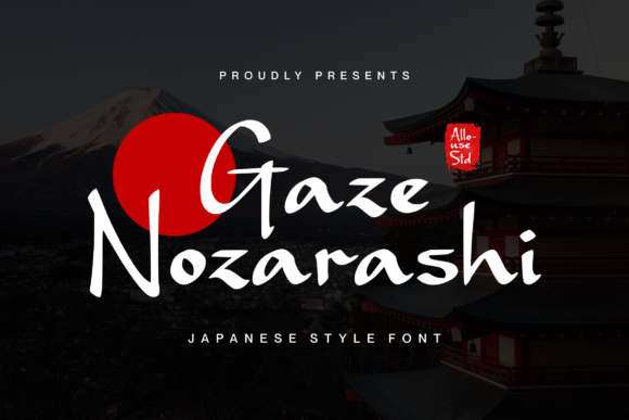 Gaze Nozarashi: A Japanese-Inspired Font for Modern Design