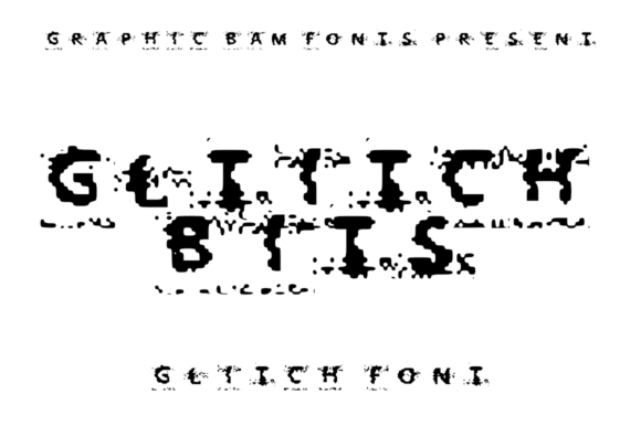 Glitch Bits: A Bold, Distorted Typeface for the Digital Age