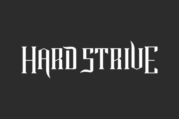 Hard Strive: Bold Typography for Impactful Design