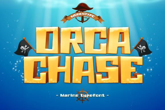 Orca Chase: A Futuristic Display Font for Modern Design