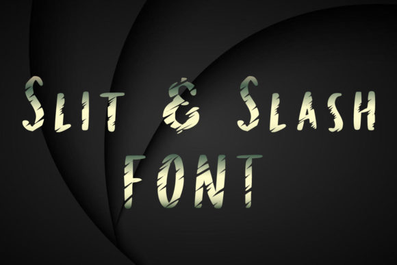 Slit Slash: A Bold and Whimsical Font for Modern Design