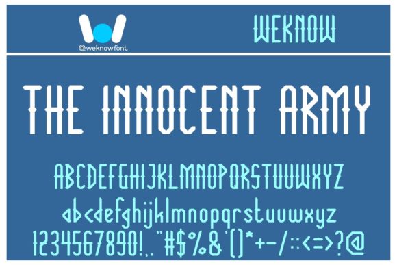 The Innocent Army: A Versatile Font for Creative Projects