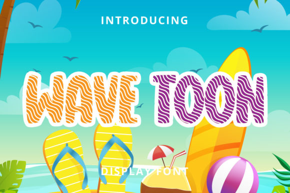 Wave Toon: A Playful Display Font for Creative Projects